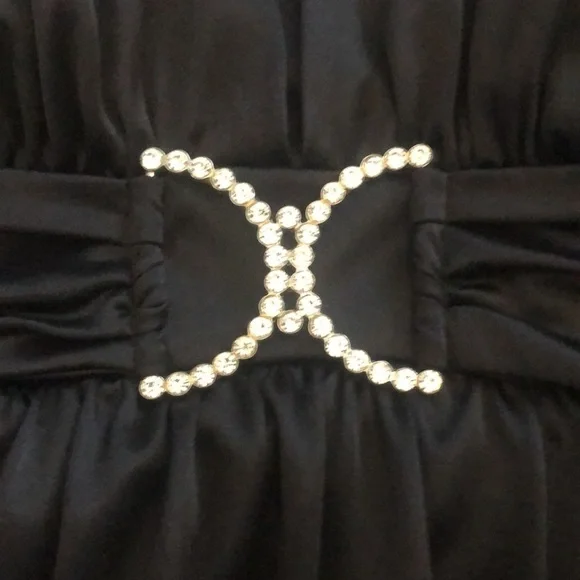 Taboo black jeweled mini halter dress size medium/small - Picture 13 of 16